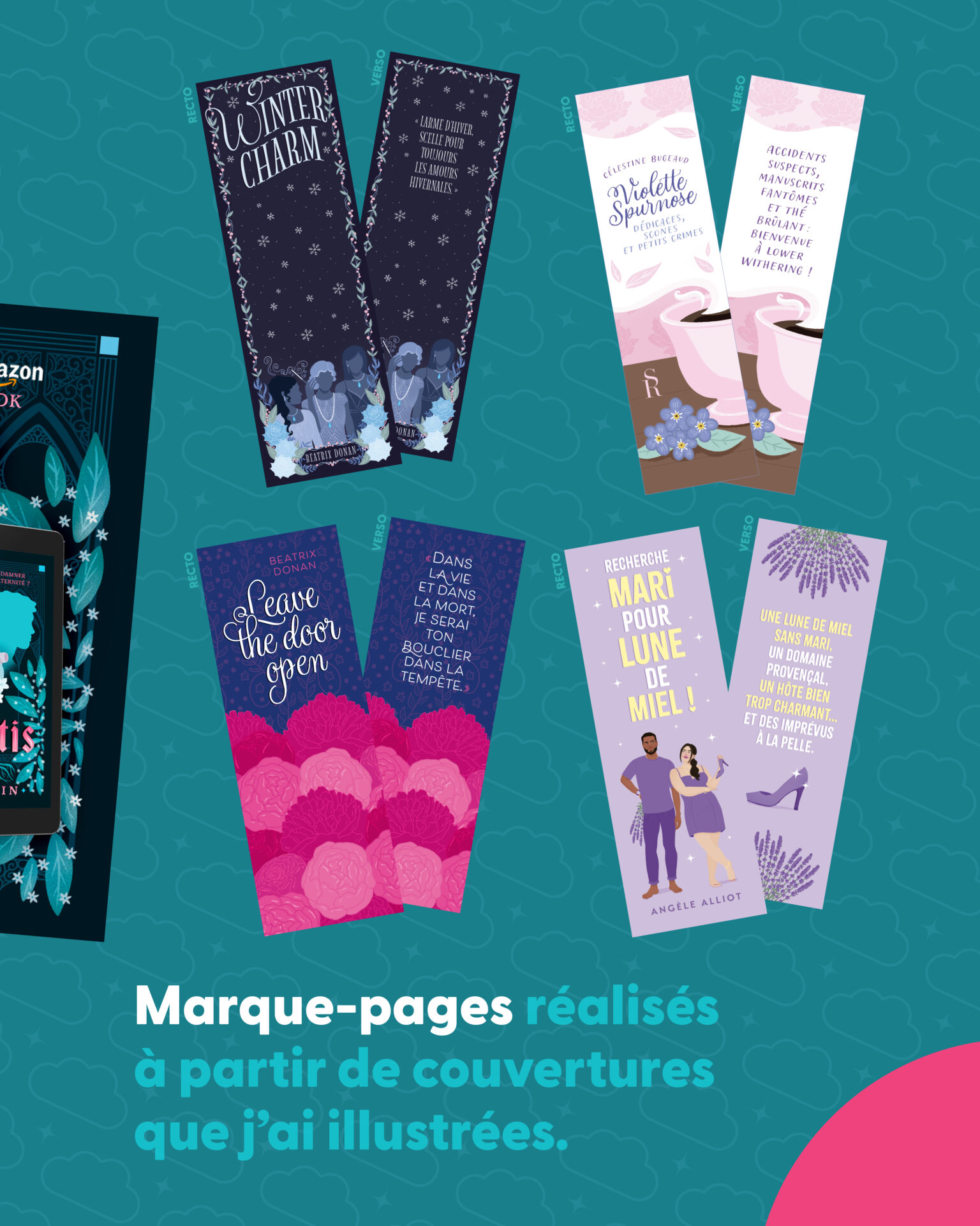 Margot Pilet graphiste et illustratrice support de communication pour le livre