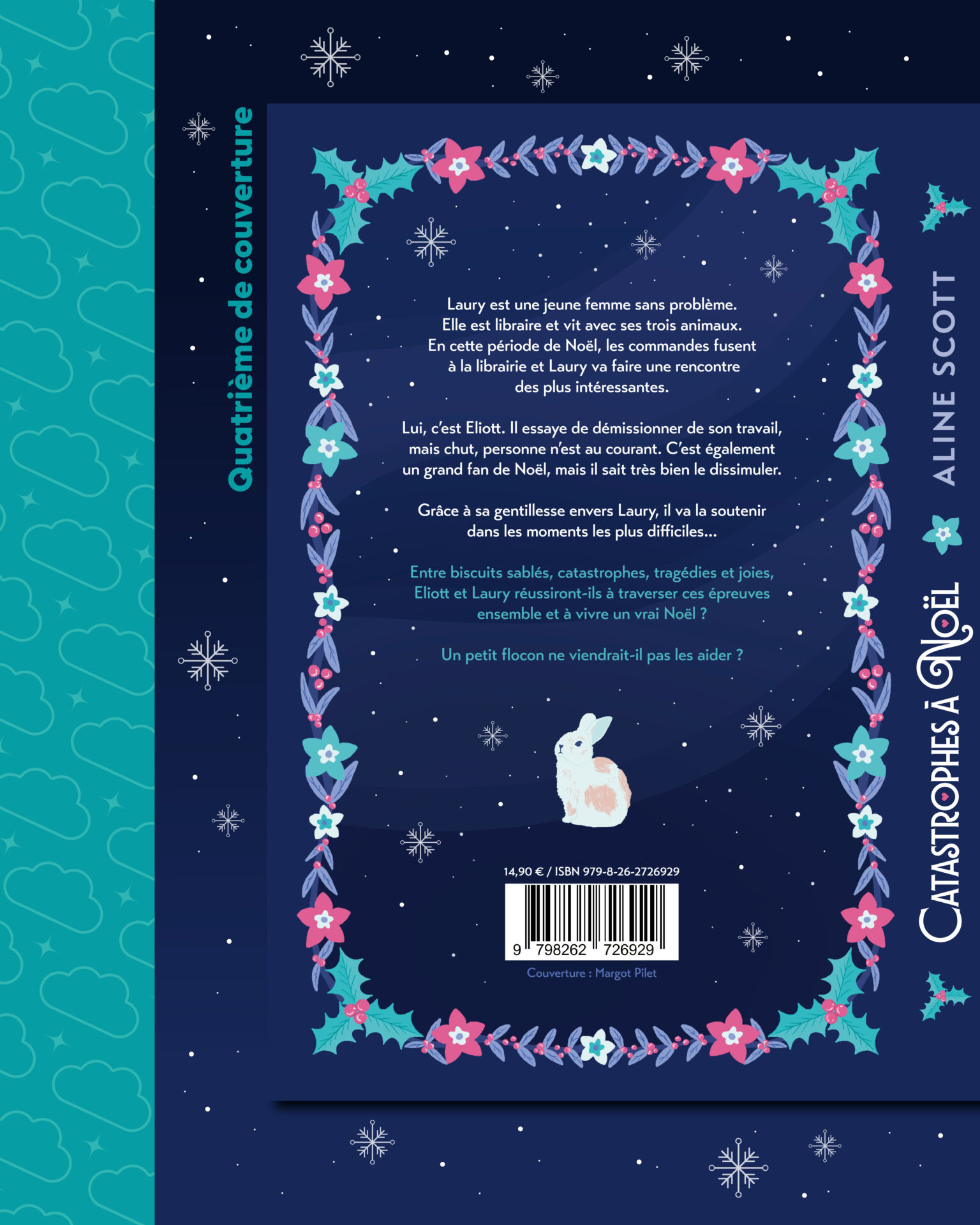 Catastrophes à Noël - Aline Scott - Margot Pilet - graphiste et illustratrice couverture de livre