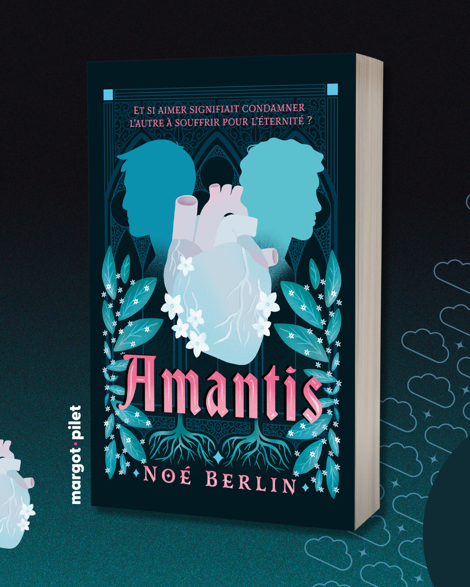 Amantis - Noé Berlin - Margot Pilet - illustratrice couverture de livre