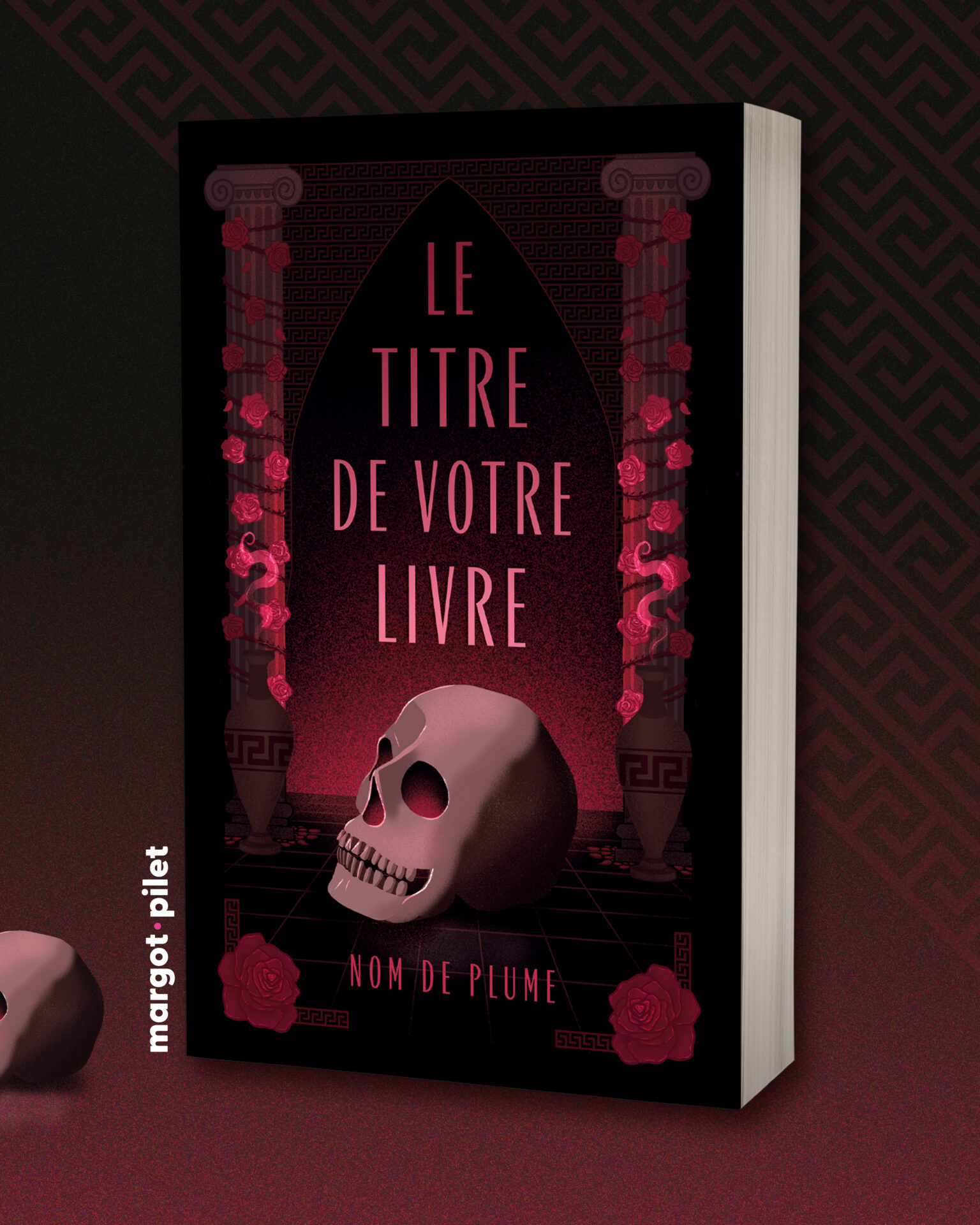 Margot Pilet graphiste et illustratrice couverture premade fantasy grèce antique