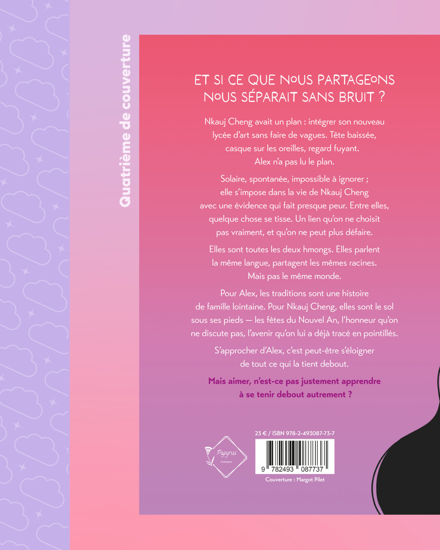 Couverture de livre Ce qui nous tisse de Gaëlia - Illustratrice Margot Pilet
