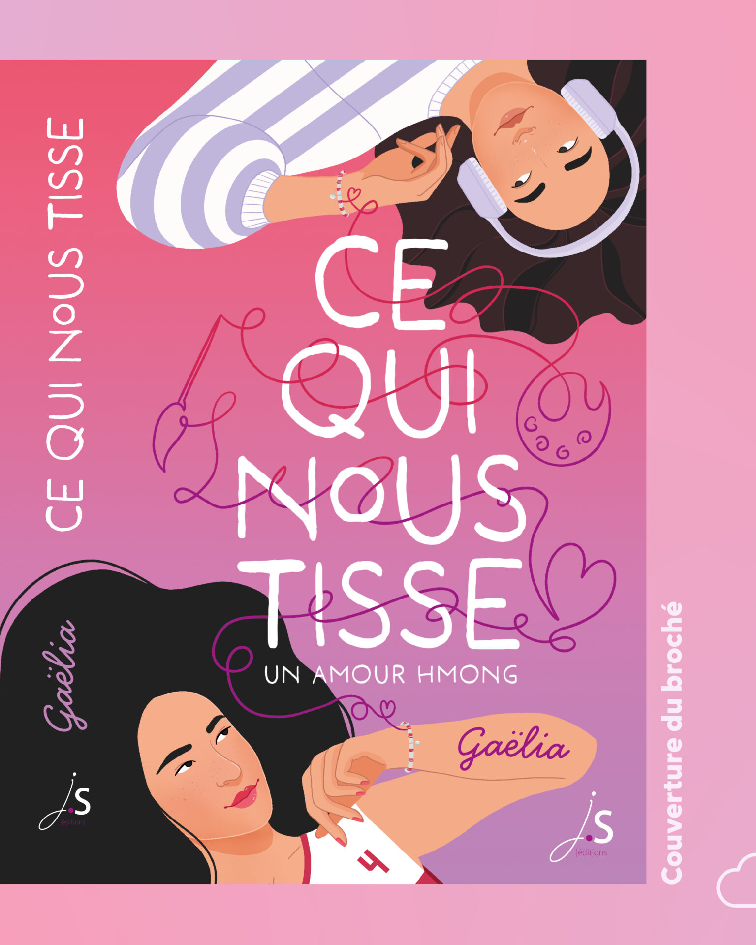 Couverture de livre Ce qui nous tisse de Gaëlia - Illustratrice Margot Pilet