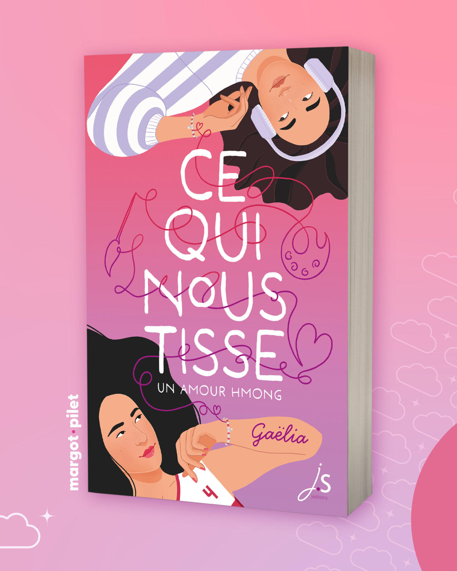 Couverture de livre Ce qui nous tisse de Gaëlia - Illustratrice Margot Pilet