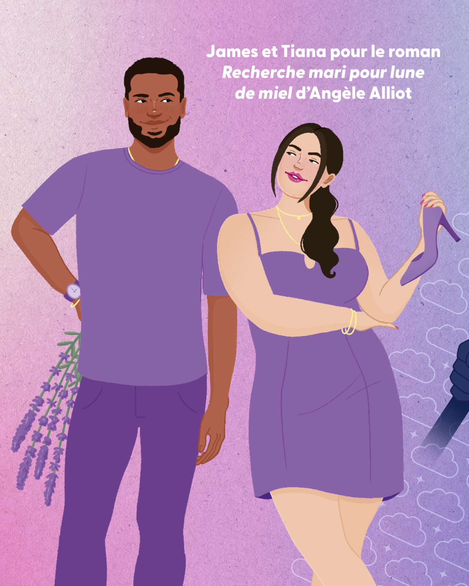 Margot Pilet illustrations de personnages pour roman