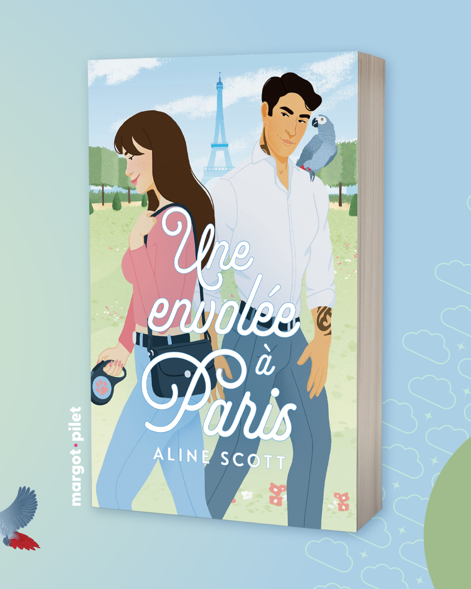 Couverture de livre Une envolée à Paris d'Aline Scott - Illustratrice Margot Pilet