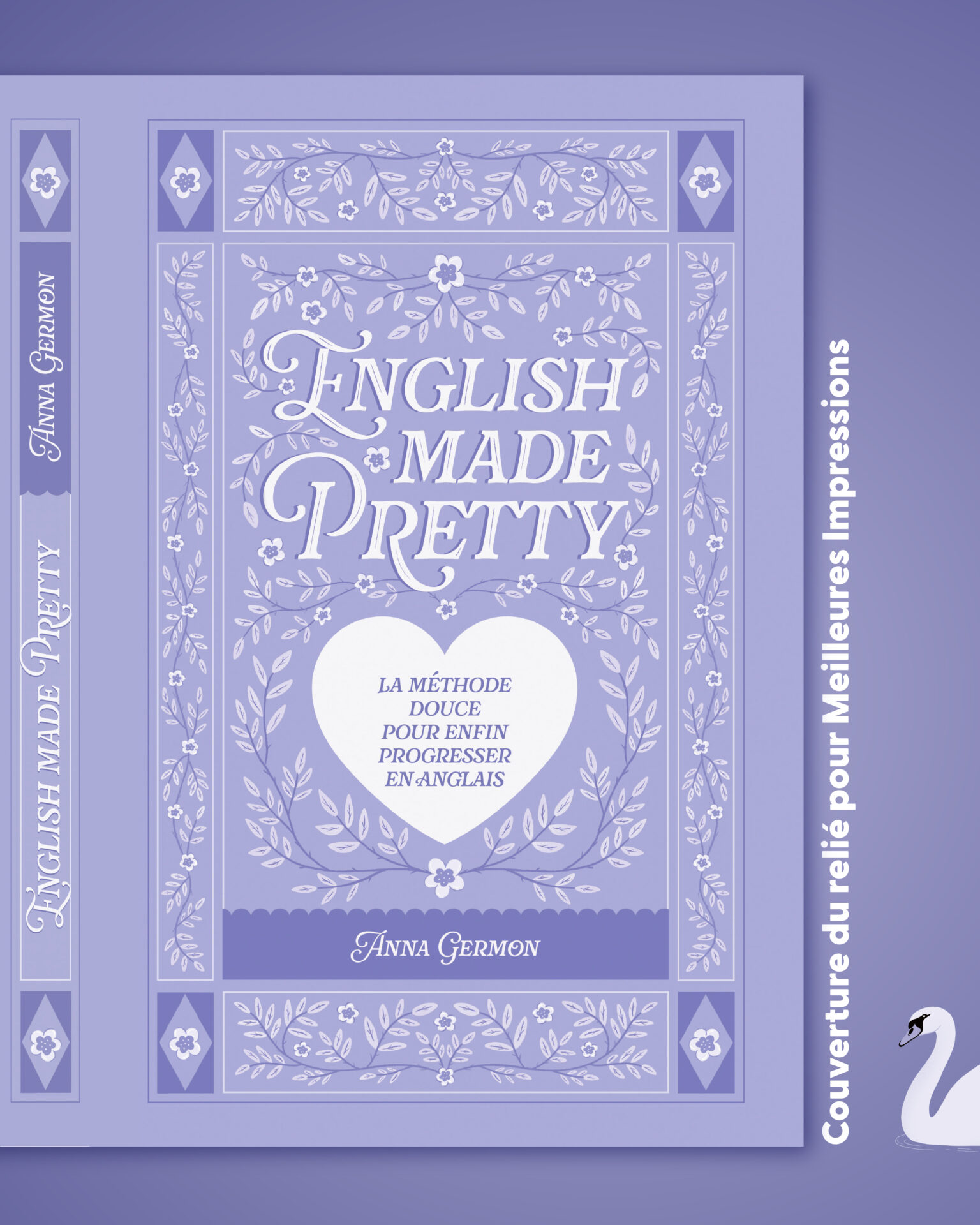 Couverture du livre English Made by Pretty d'Anna Germon, illustration et graphisme par Margot Pilet