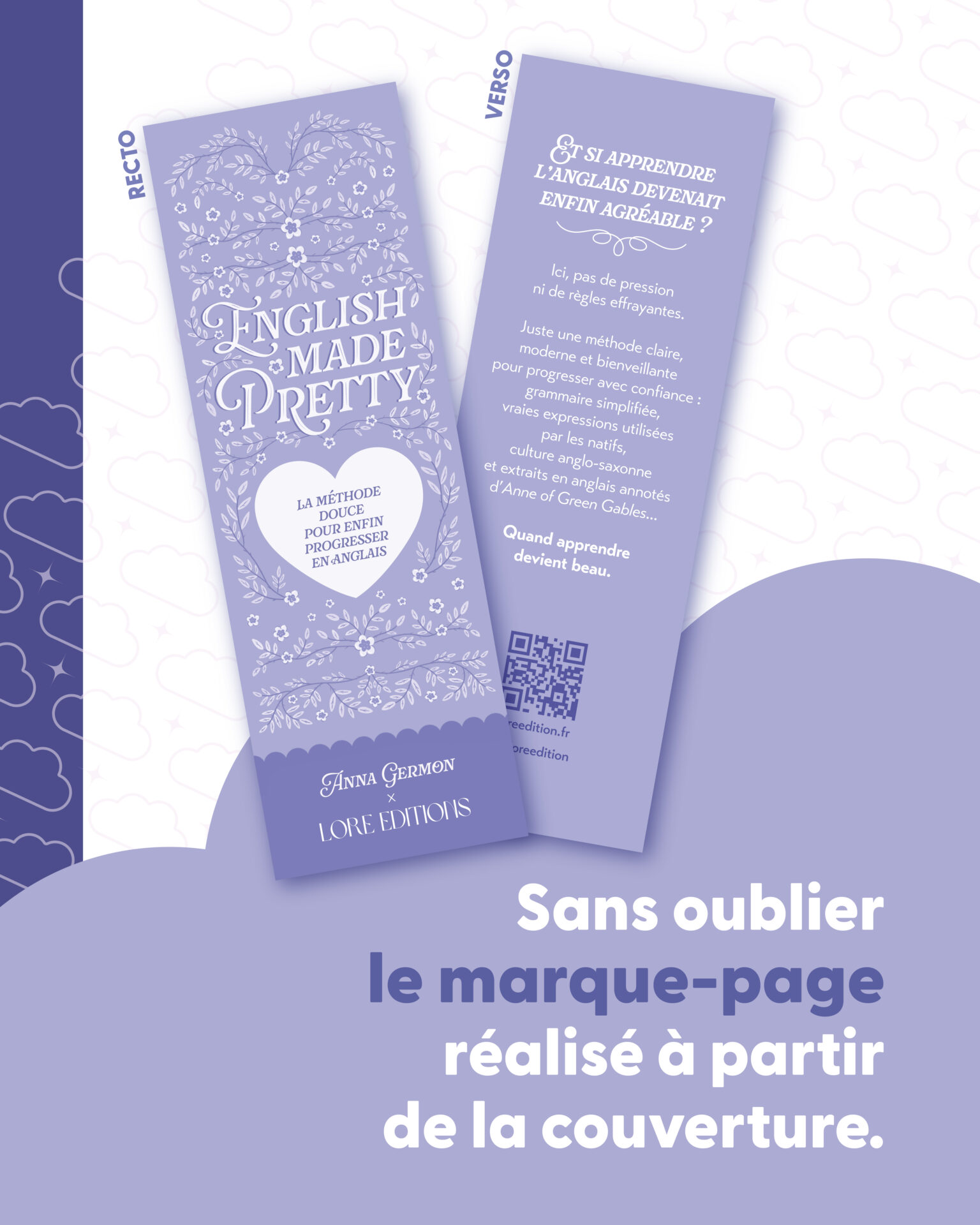 Couverture du livre English Made by Pretty d'Anna Germon, illustration et graphisme par Margot Pilet