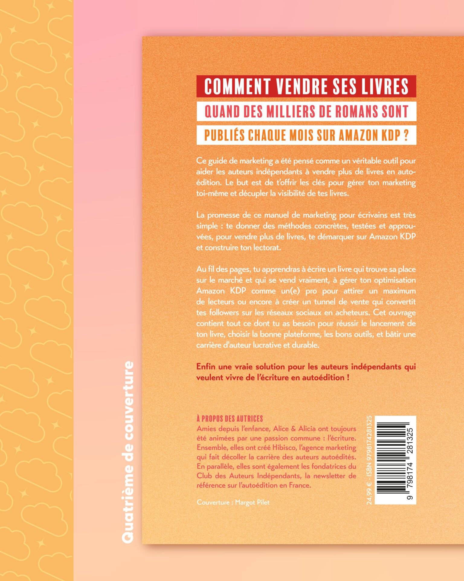 Objectif Best-seller, Alice Dupas et Alicia Sekhri, couverture par Margot Pilet graphiste spécialisée en édition
